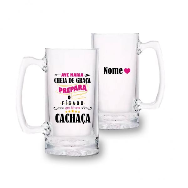 Caneca De Chopp Personalizada Vidro - Arte Personalizada