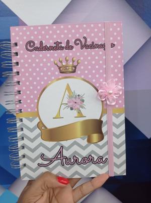 Caderneta de Vacina Personalizada Offset 75gr 15x21 Miolo Colorido Brilho, Fosco ou Holográfico  Miolo interno colorido