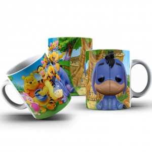 Caneca de Polimero Branca Personalizada Polimero 21x9,5 Colorido  Brilho 