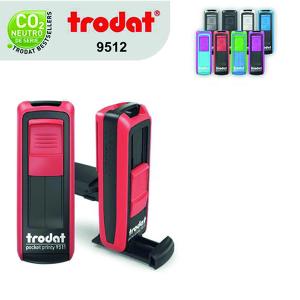 Carimbos de Bolso Automáticos 38x14mm Plástico 38x14    3 linhas de informações