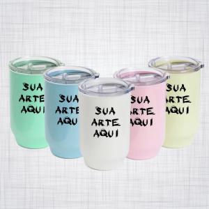 Copo de Polimero 500ml Personalizada Polimero 21x9,5 Colorido  Brilho 