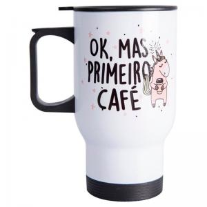 Copo Térmico 500ml personalizado Aluminio Personalizado 4x0 ( impressão somente Frente) Brilho  