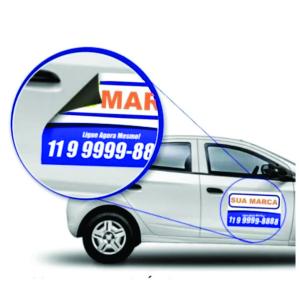 Imã Automotivo manta magnética 60cm de largura Impressão so frente Brilho Corte Reto 