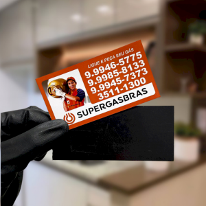 Imã Personalizado 5x9 C2S 250gr 5x9 Impressão so frente Brilho Corte Reto Embalado endividualmente + manta total