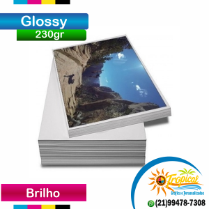 Impressão Papel Fotográfico 180gr A4 4x0 Brilho  