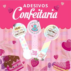 Lacre de Confeitaria 4x10 Adesivo Vinil 4x10 4x0 Brilho Corte Personalizado 