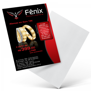 Panfleto 80gr - 14x20  - impressão so frente Couchê 80gr, 14x20 4x0, Sem Revestimento, Corte Reto, 